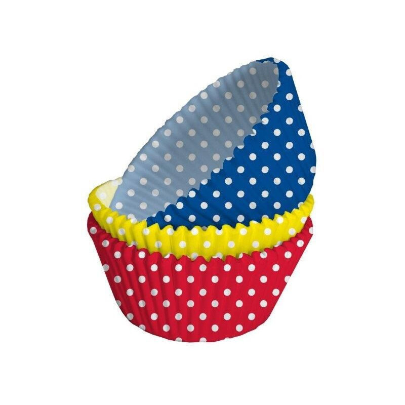 75 Formas de Cupcakes coloridas com Bolinhas