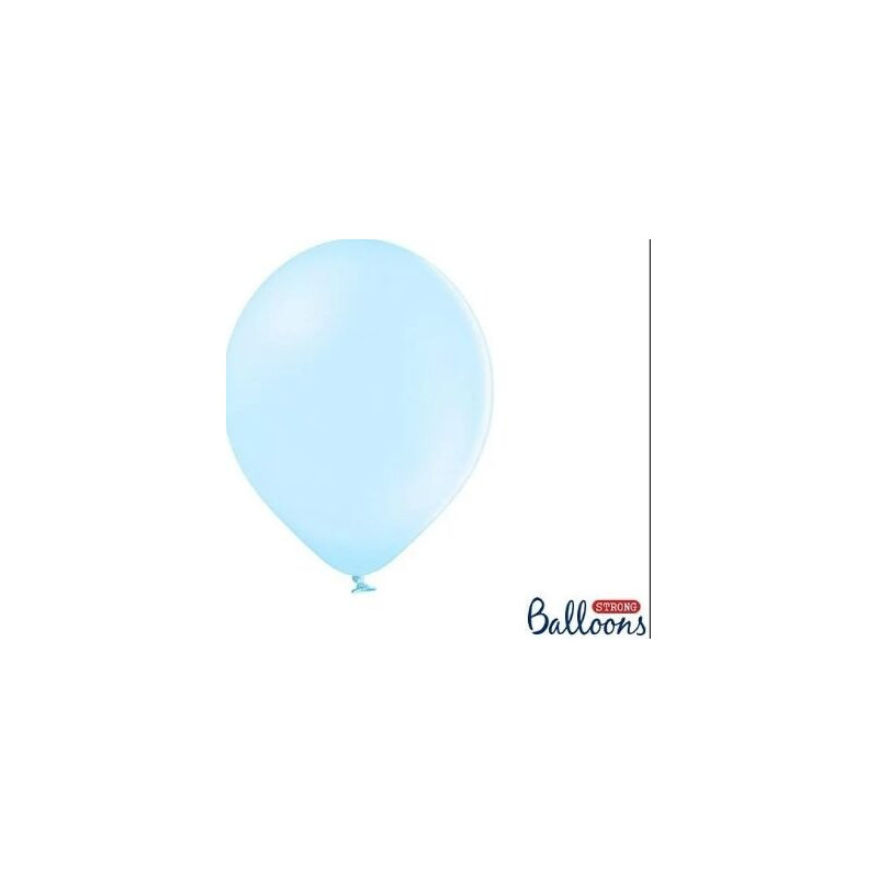 5 Balões Latex,  12" , Azul Claro