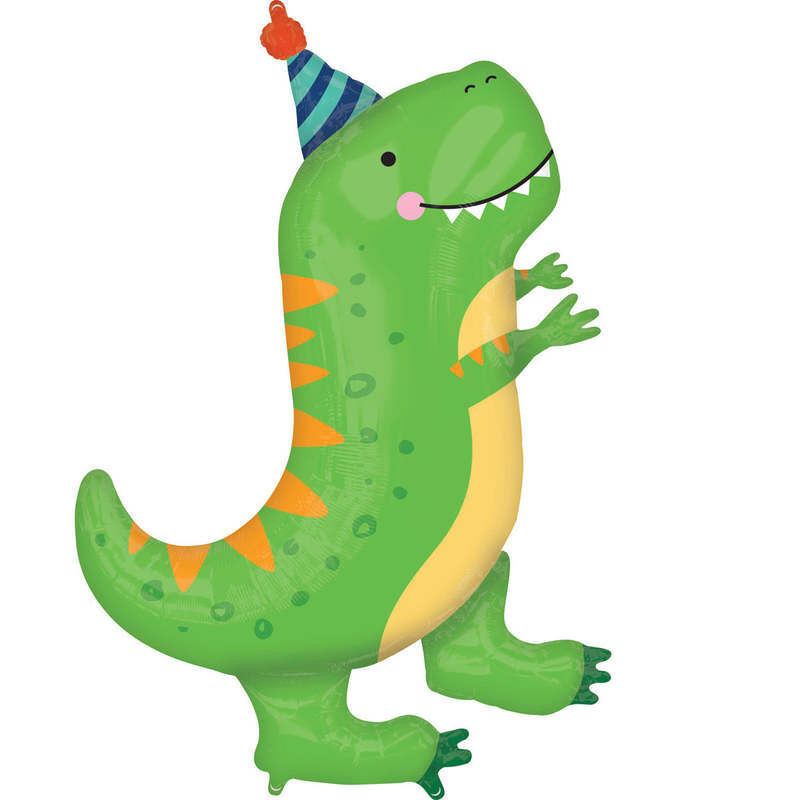 Balão Foil super shape dino-party , 86cm