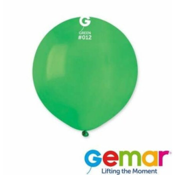 5 balões latex Gemar 30 cm - 12” green