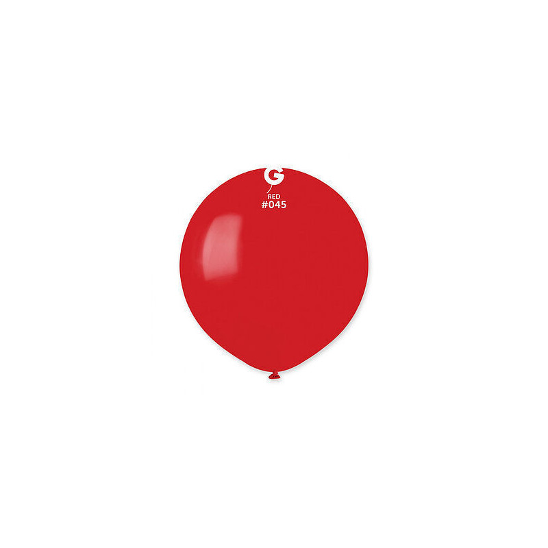 5 balões latex 48cm - 19” Gemar Red