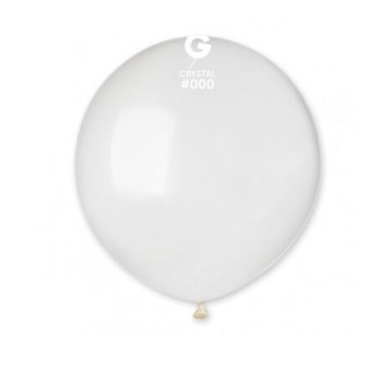 5 Balões Latex Gemar 48cm- 19" Crystal