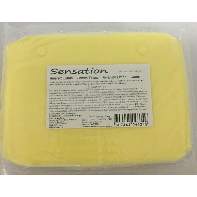 Pasta Sensation Amarelo Limão 1 Kg