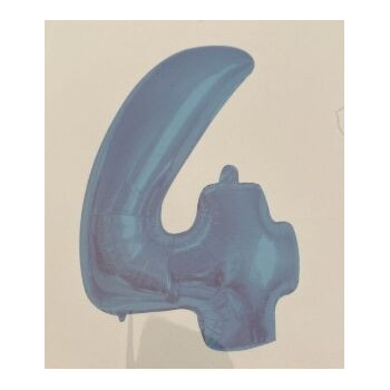 Balão foil numero 110(43,3") x 78(30,7") azul nº 4