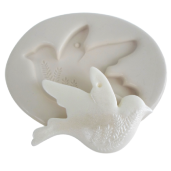 Molde silicone pomba 5,5x8cm