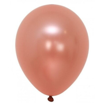 5 Balões latex Ballonia 26cm - 11" - Oro rosado metalizado