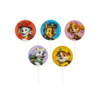 Conj. 5 velas Patrulha Pata