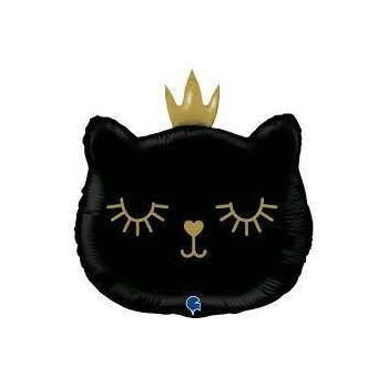 Balão Foil gata preta 26” - 66 cm