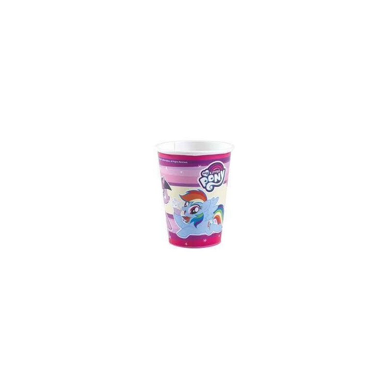 8 copos 250 ml  My Little Pony
