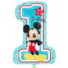Balão foil Supershape Mickey 1st Birthday , 48cmx71cm