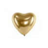 5 balões latex glossy balloons coração 30cm dourado
