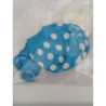 5 balões latex Gemar 12” azul bolas brancas