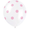 5 balões latex qualatex 11” brancos bolas rosa