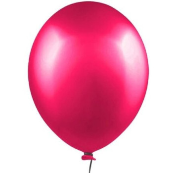 5 Baloes latex globest Rosa Fluorescente, diam 30 cm