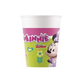 8 Copos de Papel 200ml - Minnie Helpers