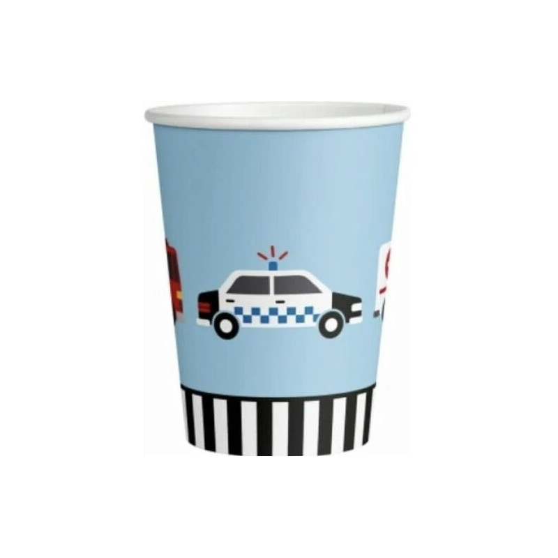 8 Copos de Papel 250ml - On the Road