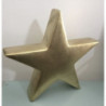 Estrela em cerâmica , ouro , 30cm