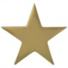 Estrela em cerâmica , ouro , 9cm