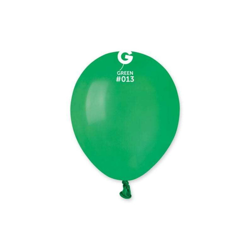 10 Balões latex Gemar 5" - 13cm Green