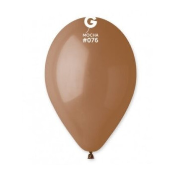 5 Balões Latex Gemar 12" - 30cm - Mocha