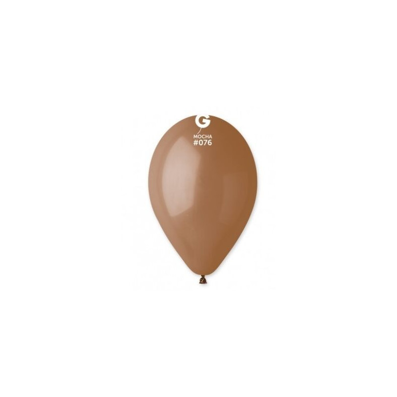 5 Balões Latex Gemar 12" - 30cm - Mocha