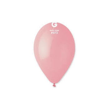 100 Balões latex Gemar 12" - 30cm - Baby Pink