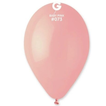 5 Balões latex gemar 12" - 30cm - Baby pink
