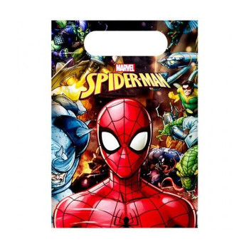 6 sacos de lembranças Homem Aranha