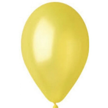 5 Baloes Latex Gemar 12" - 30cm - Yellow