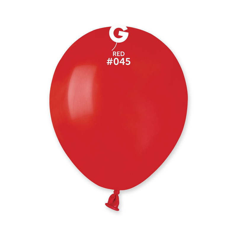 10 Balões latex Gemar 5" - 13cm - Red