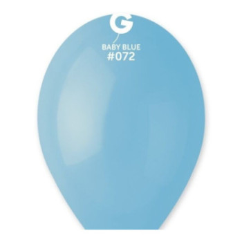 100 Balões latex Gemar 12"-30cm- Baby Blue