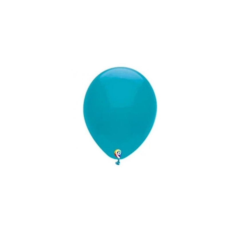 5 Balões azul turquesa 12"-30cm