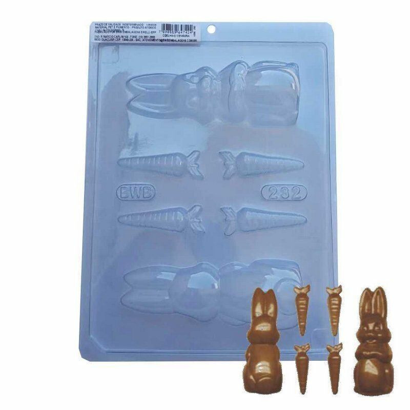 Forma acetato simples coelho com cenoura