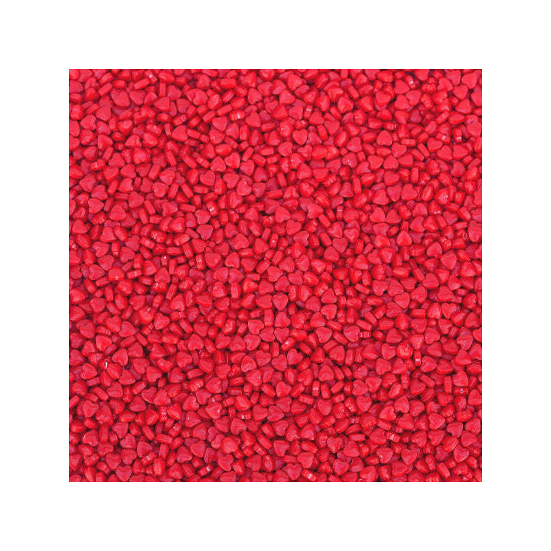 Mini corações 3D Vermelho