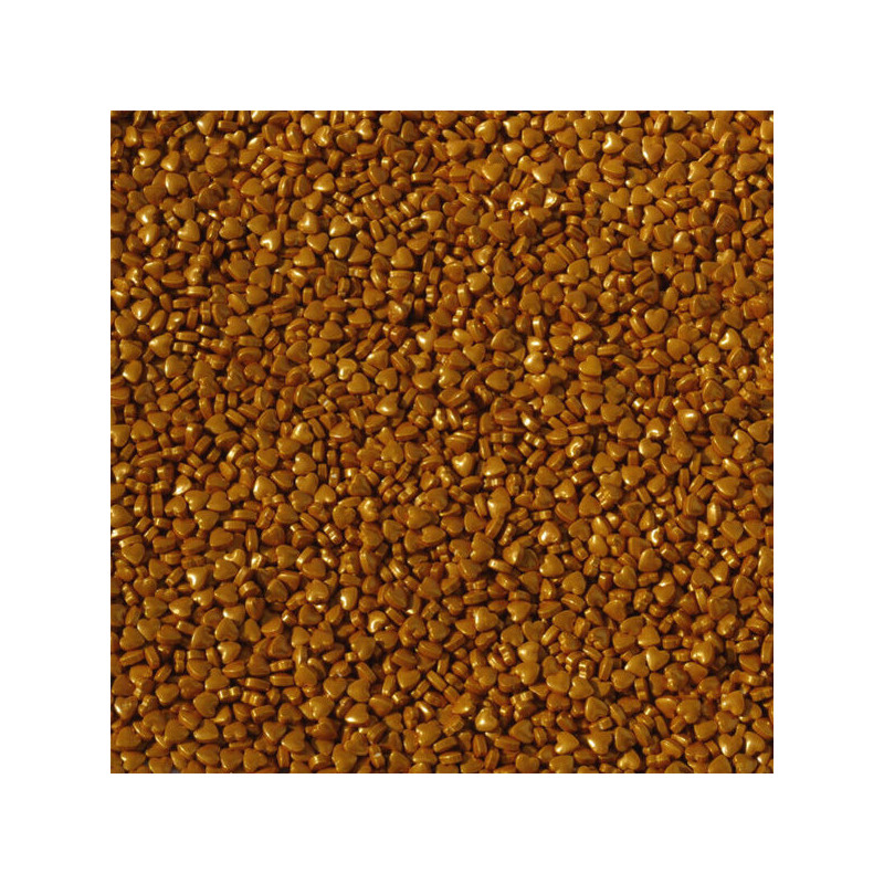 Mini Corações 3D Ouro 75gr