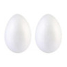 2 ovos de esferovite 7cm