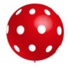 Saco com Balão vermelho com  Bolinhas Brancas