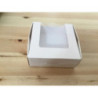 Caixa branca com janela 10x10x4cm