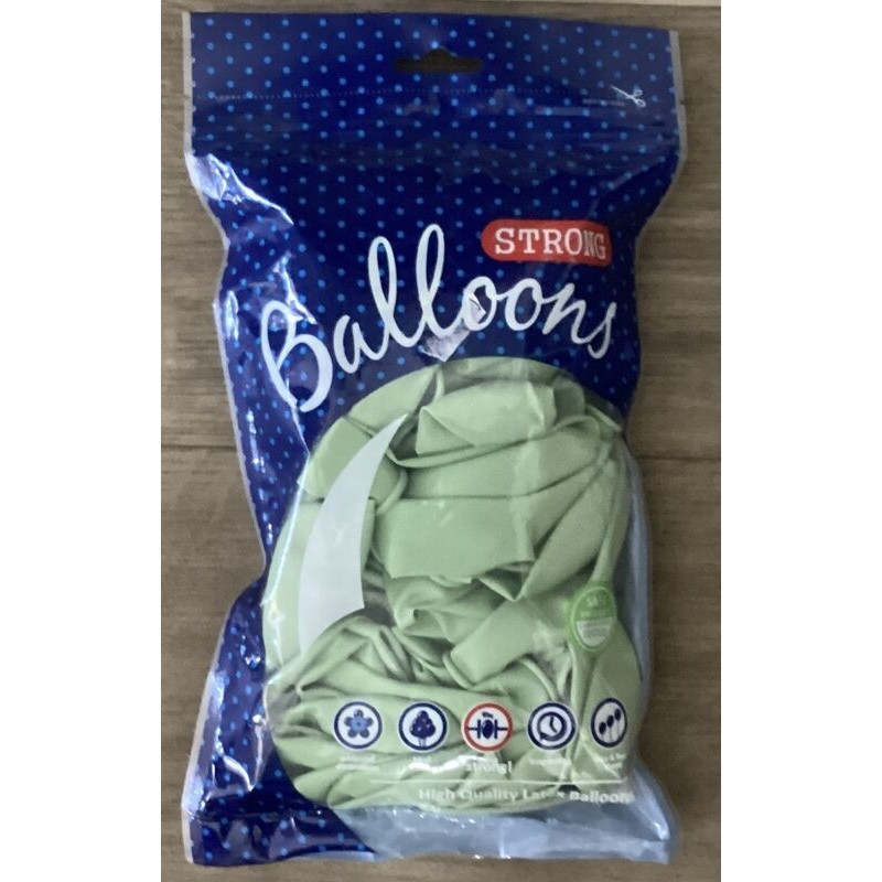 50 balões de latex Balloons 12"-30cm Pastel Pistachio