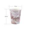 6 copos de papel happy birthday