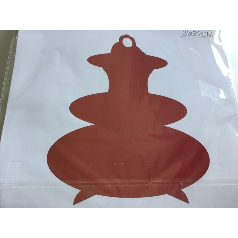 Suporte para cupcakes 31x32cm vermelho