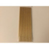 12 palhinhas de papel dourado