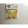 12 borboletas decorativas 3D 10 cm dourado