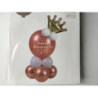Kit balões feliz aniversário rose Gold 13 pcas