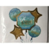 Kit balões hello baby azul 5 pcas