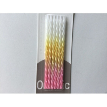 6 velas matizadas 12,5 cm