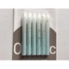 6 velas 8 cm azul clarinho