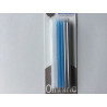 12 velas branco, azul e prata 12,5 cm