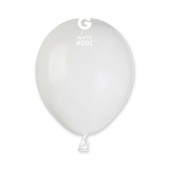 100 baloes latex gemar 5" branco