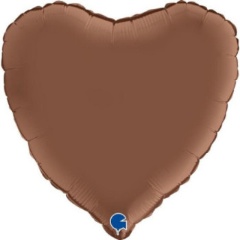 Balão foil 18" coração chocolate